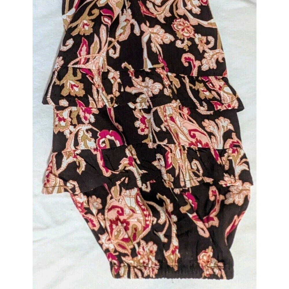 Wonderly Plus Size 3X Boho Brown Paisley V-neck Blouse NEW - Picture 4 of 6